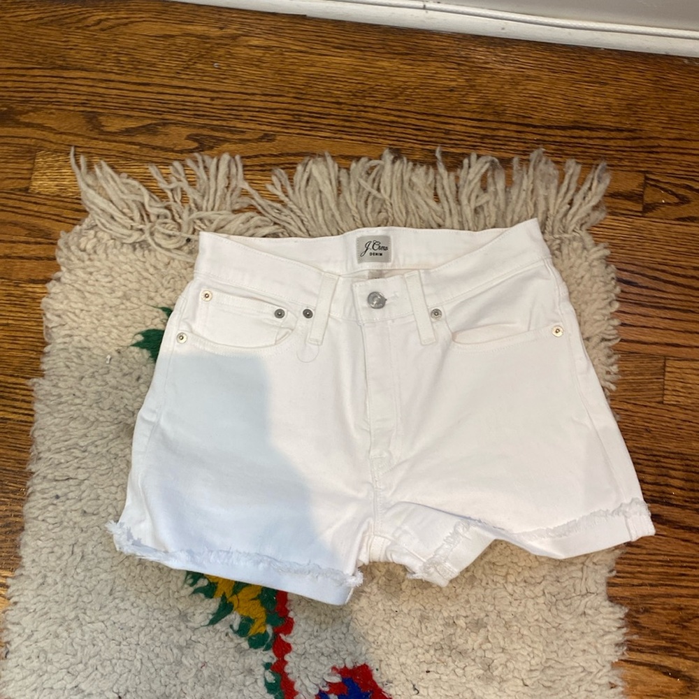 White jean shorts like new